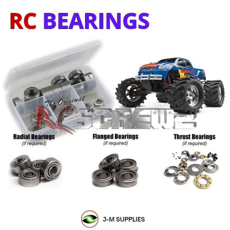 J-M SUPPLIES - RCScrewZ Metal Shielded Bearings tra002b for Traxxas E-Maxx 1/10 Elec (#3903/3906) Monster | PRO - 