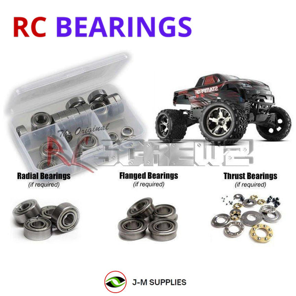 J-M SUPPLIES RC Parts Store - RCScrewZ Metal Shielded Bearings tra043b for Traxxas Stampede 4x4 VXL #67054/86 RC | SET