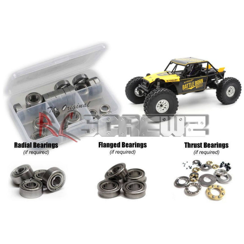 J-M SUPPLIES - RCScrewZ Metal Shielded Bearings vanq003b for Vanquish H10 Optic/RTR Crawler (#VPS09010/27) | SET - 