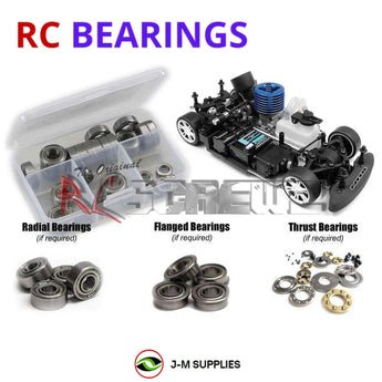 J-M SUPPLIES RC Parts Store - RCScrewZ Metal Shielded Bearings xra010b for Team XRAY NT18T 4WD 1/18 Micro Nitro (#380700) | UPG
