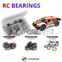 Representative image of an RCScrewZ metal-shielded bearing kit for Team XRAY SCX 1/10 Electric 2WD (320300); exact bearing sizes and quantities vary by RC model.