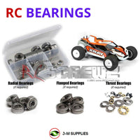 Representative image of an RCScrewZ metal-shielded bearing kit for XRAY XT2C’23/XT2D’23 1/10 2WD Stadium Truck (320206, 320207); exact bearing sizes and quantities vary by RC model.