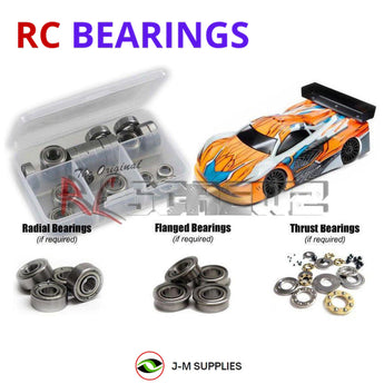 J-M SUPPLIES RC Parts Store - RCScrewZ Metal Shielded Bearings xra107b for Team XRAY GTXe 2023 1/8 On-Road GT Car (350604) | UPG