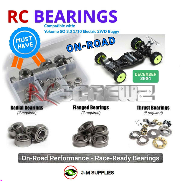 J-M SUPPLIES RC Parts Store - RCScrewZ Metal Shielded Bearings yok066b for Yokomo SO 3.0 1/10 Electric 2WD Buggy | RCX