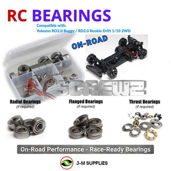 J-M SUPPLIES RC Parts Store - RCScrewZ Metal Shielded Bearings yok067b for Yokomo RO2.0 Buggy / RD2.0 Rookie Drift 1/10 2WD | RCX