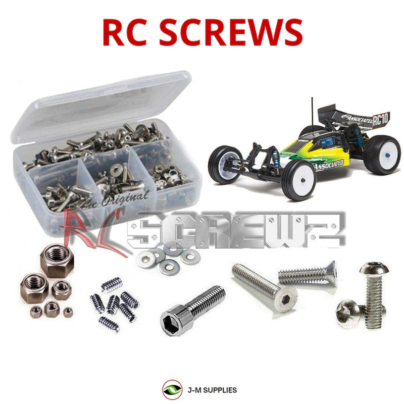 J-M SUPPLIES - RCScrewZ Metric Stainless Screw Kit ass006m for Associated B4 / B4.1 / RTR 1/10 2WD Buggy | RCX - 