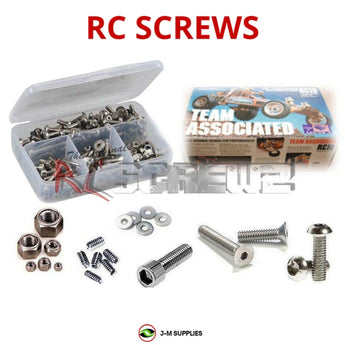 J-M SUPPLIES - RCScrewZ Metric Stainless Screw Kit ass017m for Associated RC10 Vintage, Original Release 1990 | UPG - 