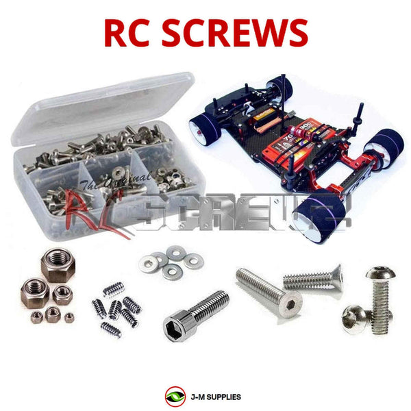 J-M SUPPLIES - RCScrewZ Metric Stainless Screw Kit crc016m for CRC CK25 1/12th Onroad Pan Car (#3216) | RCX - 