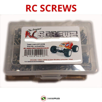 J-M SUPPLIES RC Parts Store - RCScrewZ Metric Stainless Screw Kit los022m for Losi LST2 1/8 Nitro Monster Truck (#LOSB0015) | PRO