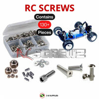 Representative image of an RCScrewZ stainless steel metric conversion screw kit for Team Associated RC10GT RTR 1/10 Nitro Truck (7050, 7051, 7056); exact kit contents vary by RC model.