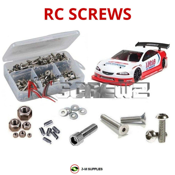 Representative image of an RCScrewZ stainless steel metric conversion screw kit for Team Associated Apex Touring V-Type 1/10 4WD (30112); exact kit contents vary by RC model.