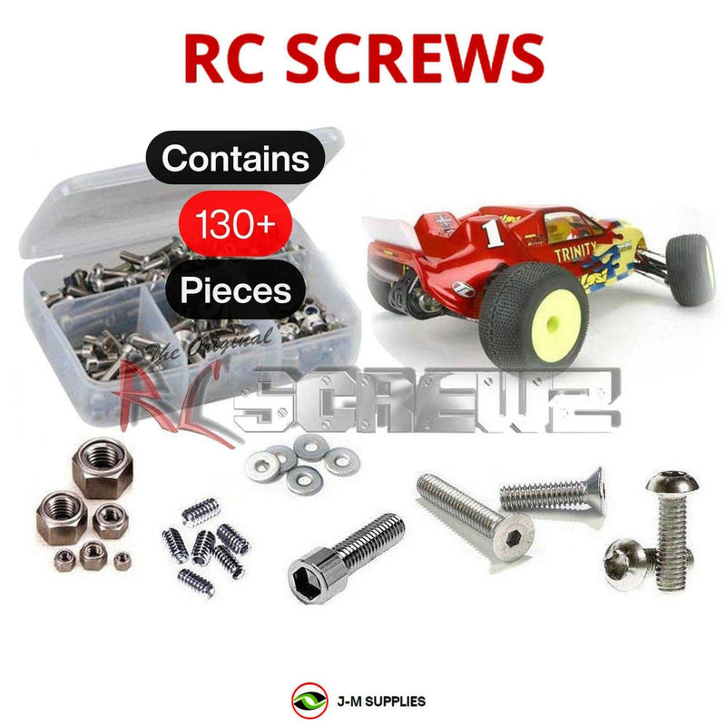 Representative image of an RCScrewZ stainless steel metric conversion screw kit for Team Losi XXX-T MF1 1/10 Electric 2WD Stadium Truck (LOSA0075); exact kit contents vary by RC model.