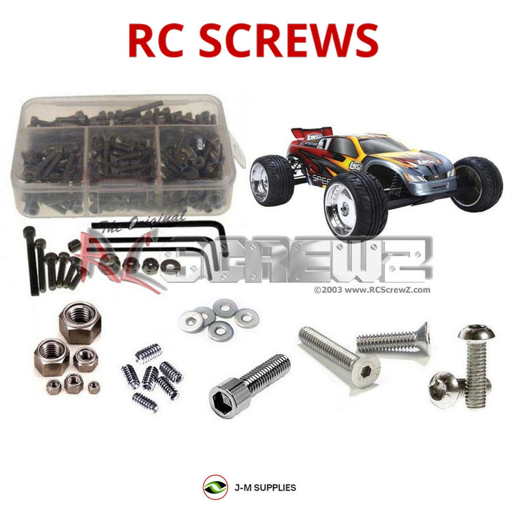 Representative image of an RCScrewZ stainless steel metric conversion screw kit for Team Losi Speed-NT 1/10 Nitro 2WD Truck (LOSB0125); exact kit contents vary by RC model.