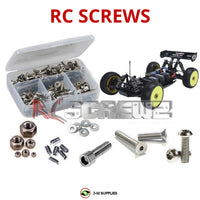 Representative image of an RCScrewZ stainless steel metric conversion screw kit for Team Losi 8IGHT-E 2.0 1/8 Electric 4WD Buggy (LOSA0806); exact kit contents vary by RC model.