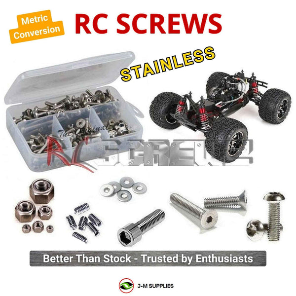J-M SUPPLIES RC Parts Store - RCScrewZ Metric Stainless Steel Screw Kit los076m for Losi LST XXL 2 Gas RTR 1/8 Gas 4WD Monster Truck (Metric Conversion) (LOS04002) | PRO