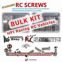 Representative image of an RCScrewZ stainless steel metric conversion screw kit for Universal HPI Racing RC Vehicles On-Road / Off-Road ✅; exact kit contents vary by RC model.