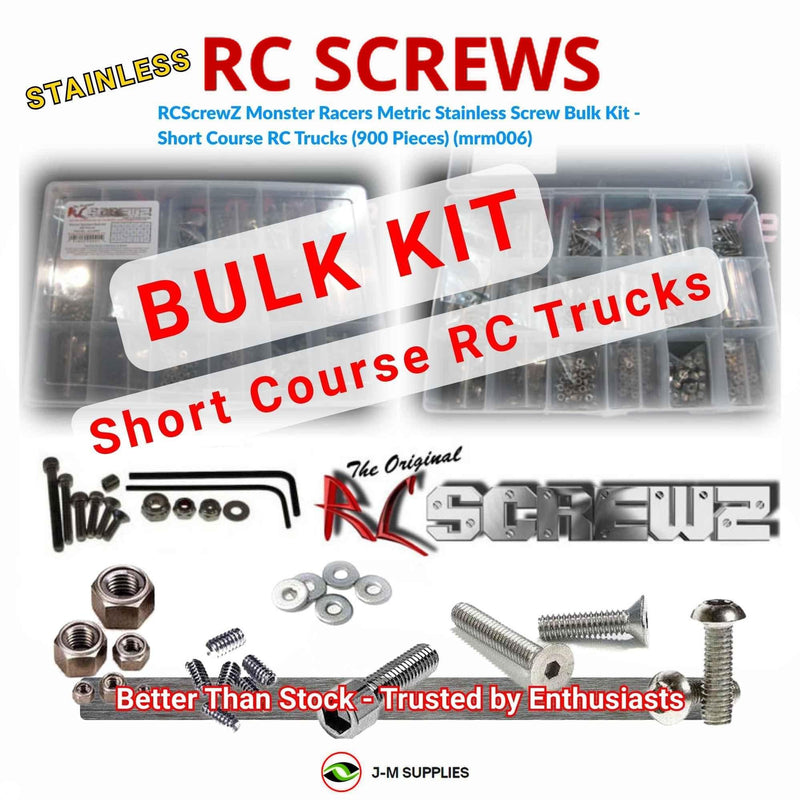 Representative image of an RCScrewZ stainless steel metric conversion screw kit for Universal Short Course RC Trucks On-Road / Off-Road ✅; exact kit contents vary by RC model.