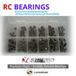 RCScrewZ RC Helicopter Bearing Bulk Kit – .90/Gasser/700 Size Helis/Copters (120 Pieces) (bbh003)