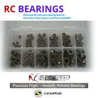 RCScrewZ RC Helicopter Bearing Bulk Kit – Mini/Micro Helis/Copters (120 Pieces) (bbh001)