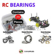 J-M SUPPLIES RC Parts Store - RCScrewZ Rubber Shielded Bearing Kit 3rac001r for 3Racing Sakura D3 CS 1/10 Electric AWD On-Road Drift Car | SET
