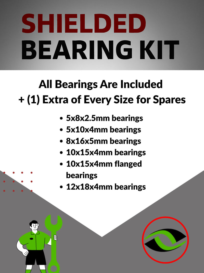 Upgrade Your RC Car with Metal Shielded Bearings for ARRMA OUTCAST 4S BLX | ara019b - High Performance Upgrade | Durable & Reliable - by J-M SUPPLIES