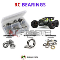 Representative image of an RCScrewZ rubber-sealed bearing kit for ARRMA KRATON 8S BLX 1/5 Electric 4WD MT (ARA110002); exact bearing sizes and quantities vary by RC model.