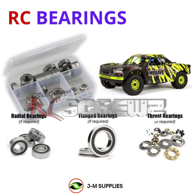 RCScrewZ Rubber Shielded Bearing Kit ara023r for ARRMA Mojave 6S BLX 1/7 Electric 4WD Brushless Desert Truck (ARA106058, 106058) | SET