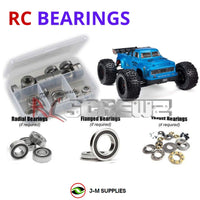 Representative image of an RCScrewZ rubber-sealed bearing kit for ARRMA NOTORIOUS 6S BLX 1/8 Electric 4WD Stunt Truck (ARA106044); exact bearing sizes and quantities vary by RC model.