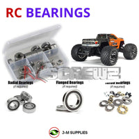 Representative image of an RCScrewZ rubber-sealed bearing kit for ARRMA GRANITE 3S BLX 1/10 Electric 4WD MT (ARA102720); exact bearing sizes and quantities vary by RC model.