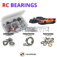 Representative image of an RCScrewZ rubber-sealed bearing kit for ARRMA FELONY 6S BLX 1/7 Electric 4WD Street (ARA7617V2); exact bearing sizes and quantities vary by RC model.