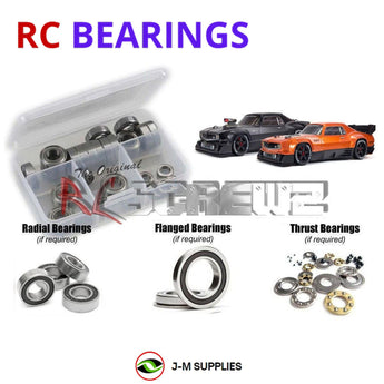 J-M SUPPLIES RC Parts Store - RCScrewZ Rubber Shielded Bearing Kit ara035r for ARRMA Felony 6S BLX 1/7 Electric 4WD Brushless All-Road Street Bash Muscle Car (ARA7617V2, 7617V2) | SET