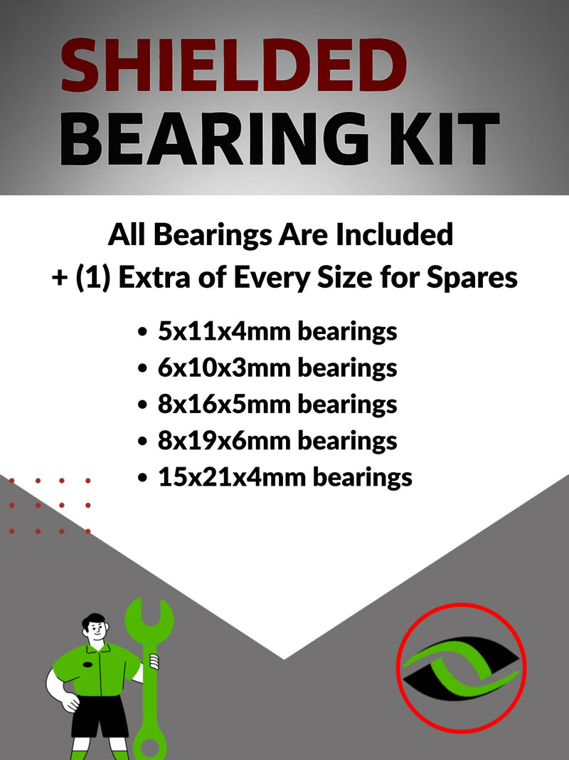 Upgrade Your RC Car with Metal Shielded Bearings for ARRMA TYPHON 6S BLX V5 | ara037b - High Performance Upgrade | Durable & Reliable - by J-M SUPPLIES