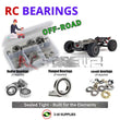 J-M SUPPLIES RC Parts Store - RCScrewZ Rubber Shielded Bearing Kit ara042r for ARRMA Talion 6S EXB BLX 1/8 Electric 4WD Extreme Bash Speed Truggy (ARA8707, 8707) | SET