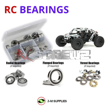 J-M SUPPLIES RC Parts Store - RCScrewZ Rubber Shielded Bearing Kit ara044r for ARRMA Fireteam 6S BLX 1/7 Electric 4WD Brushless Speed Assault Vehicle (ARA7618, ARA7618T1, ARA7618T2, 7618) | PRO