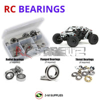 Representative image of an RCScrewZ rubber-sealed bearing kit for ARRMA FIRETEAM 6S BLX 1/7 Electric 4WD Assault (ARA7618); exact bearing sizes and quantities vary by RC model.