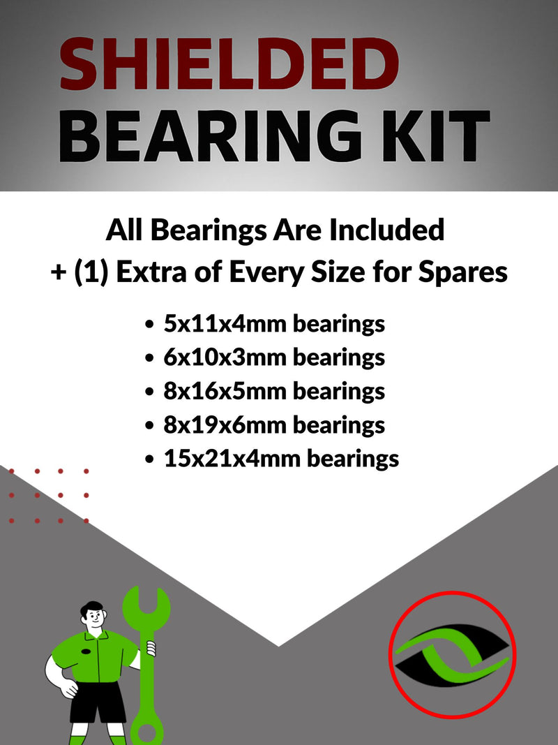 Upgrade Your RC Car with Metal Shielded Bearings for ARRMA KRATON 6S EXB RTR | ara055b - High Performance Upgrade | Durable & Reliable - by J-M SUPPLIES