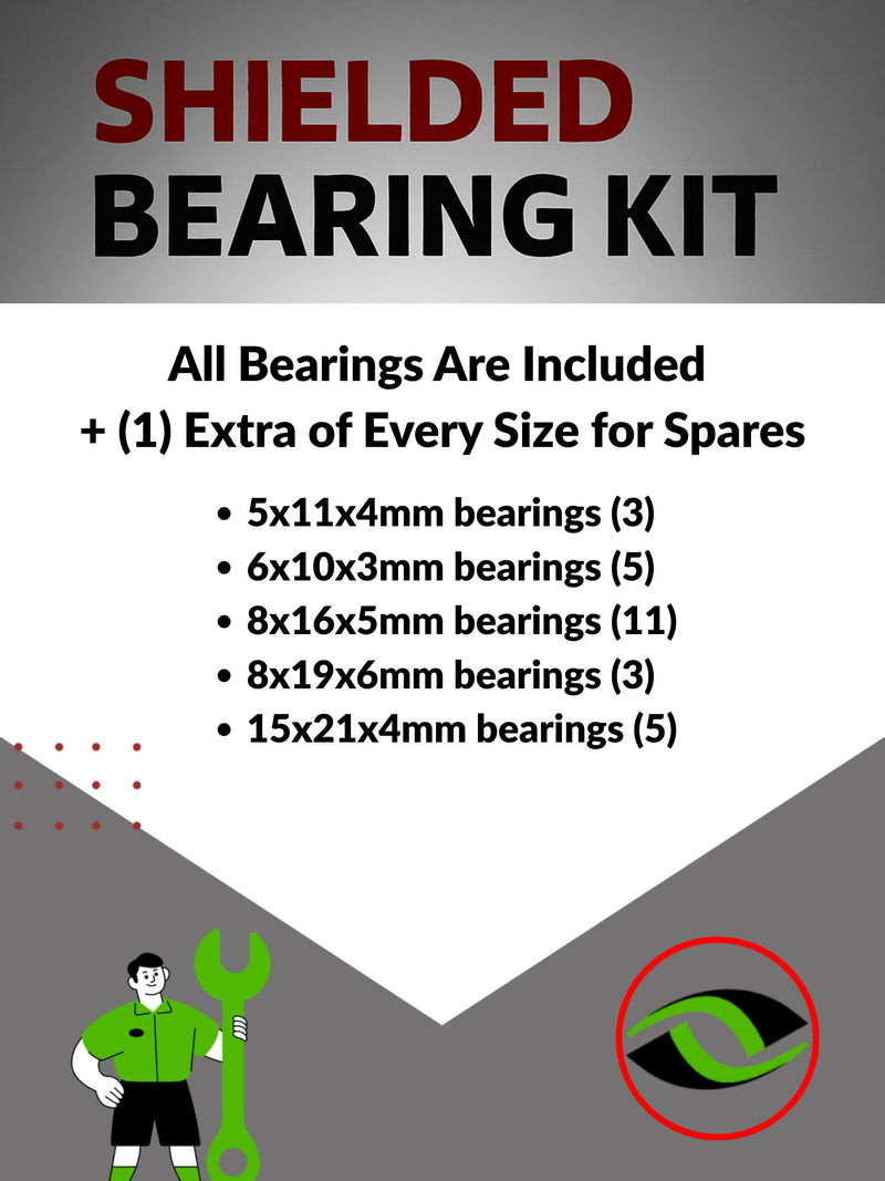 Upgrade Your RC Car with Metal Shielded Bearings for ARRMA Infraction 6S V2 | ara070b - High Performance Upgrade | Durable & Reliable - by J-M SUPPLIES