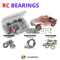Representative image of an RCScrewZ rubber-sealed bearing kit for ARRMA Fury MEGA 1/10 2WD Short Course Truck (AR102532); exact bearing sizes and quantities vary by RC model.