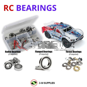 J-M SUPPLIES - RCScrewZ Rubber Shielded Bearing Kit arrm010r for Arrma RC Senton SC 6s #106007 RC Car | RCX - 