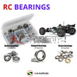 J-M SUPPLIES RC Parts Store - RCScrewZ Rubber Shielded Bearing Kit arrm011r for ARRMA Raider XL BLX 1/8 Electric 2WD Brushless Desert Buggy (AR102646, 102646) | PRO