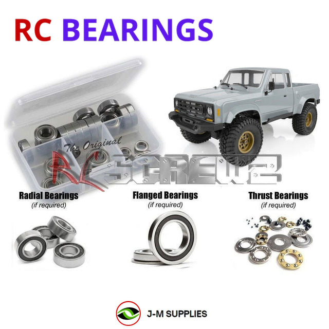 RCScrewZ Rubber Shielded Bearing Kit asc101r for Team Associated Element RC Enduro Trail Truck Builder's Kit 1/10 Electric 4WD Off-Road Rock Crawler (#40102) | SET