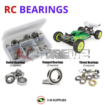 J-M SUPPLIES RC Parts Store - RCScrewZ Rubber Shielded Bearing Kit asc104r for Associated RC10B6.2D Buggy ASC90024 RC Car | PRO
