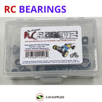 Representative image of an RCScrewZ rubber-sealed bearing kit for Team Associated RC10B6.3/B6.3D 1/10 Buggy (90030, 90029); exact bearing sizes and quantities vary by RC model.