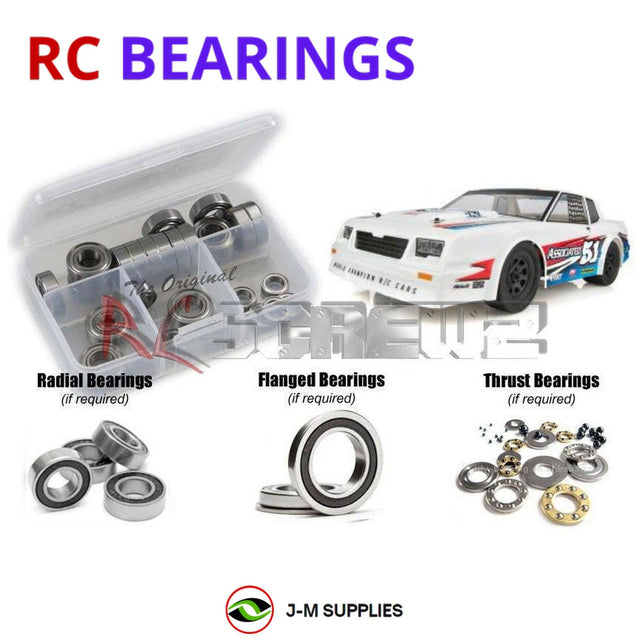 RCScrewZ Rubber Shielded Bearing Kit asc125r for Team Associated SR10 Dirt Oval RTR 1/10 Electric 2WD Off-Road Dirt Oval Race Car (#70030) | SET