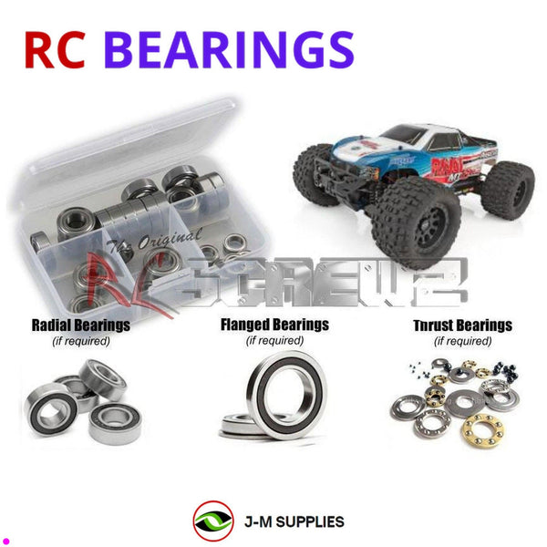 J-M SUPPLIES RC Parts Store - RCScrewZ Rubber Shielded Bearing Kit asc131r for Associated Rival MT10 #20516 MT | PRO