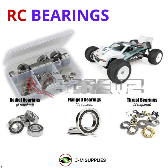 RCScrewZ Rubber Shielded Bearing Kit asc132r for Team Associated RC10T6.2 Team Kit 1/10 Electric 2WD Off-Road Stadium Truck (#70003) | SET