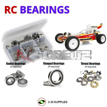 J-M SUPPLIES RC Parts Store - RCScrewZ Rubber Shielded Bearing Kit asc147r for Team Associated RC10 Team Car Gold Edition Kit 1/10 Electric 2WD Off-Road Buggy (#6034) | UPG