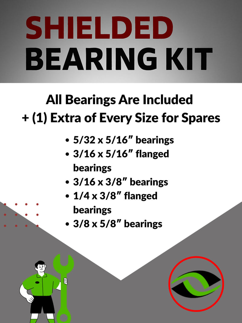 Upgrade Your RC Car with Metal Shielded Bearings for Associated RC10 Kinwald 6041 | asc151b - High Performance Upgrade | Durable & Reliable - by J-M SUPPLIES