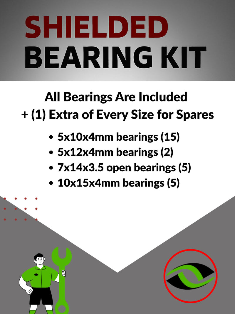 Upgrade Your RC Car with Metal Shielded Bearings for Associated Enduro Kit 3 | asc155b - High Performance Upgrade | Durable & Reliable - by J-M SUPPLIES