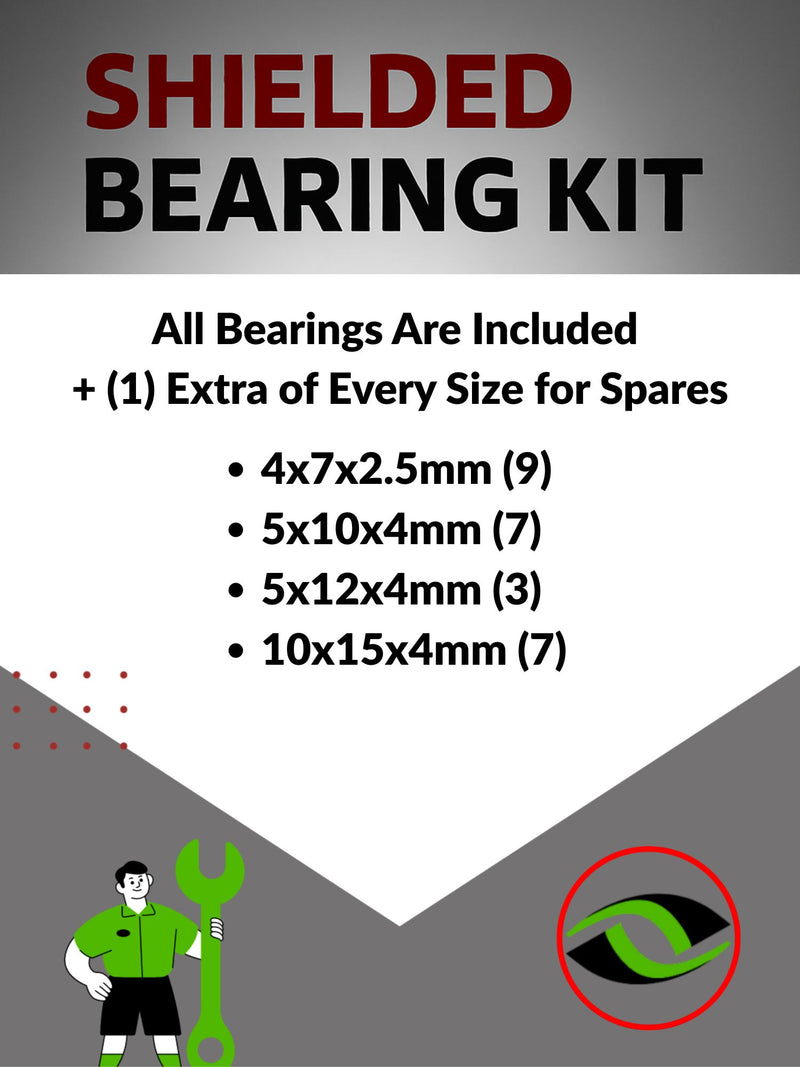 Upgrade Your RC Car with Metal Shielded Bearings for Associated RC10B7.1/B7.1D | asc180b - High Performance Upgrade | Durable & Reliable - by J-M SUPPLIES
